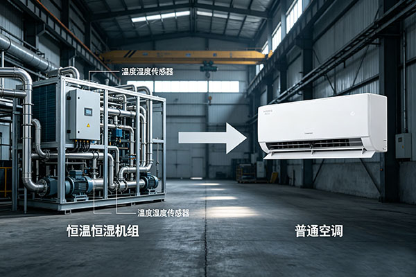 恒温恒湿机组和普通空调有什么区别？工业场景怎么选？【江苏佳宝科普】